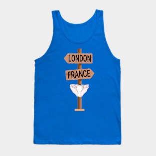 I See London I See France silly childhood rhyme design Tank Top